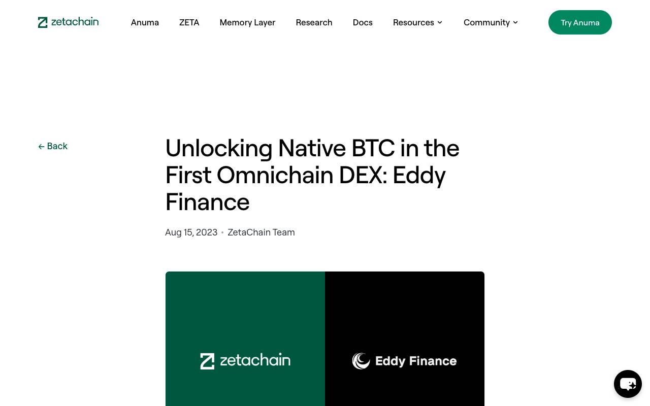 Eddy Finance website